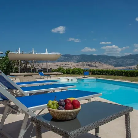 Luxury Seafront Exclusive Pag With Private Pool By The On Pag Island Bosana