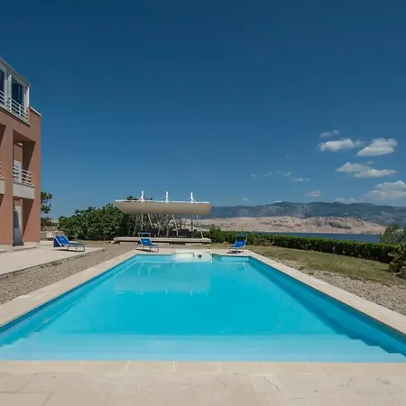 Villa Luxury Seafront Exclusive Pag With Private Pool By The On Pag Island *